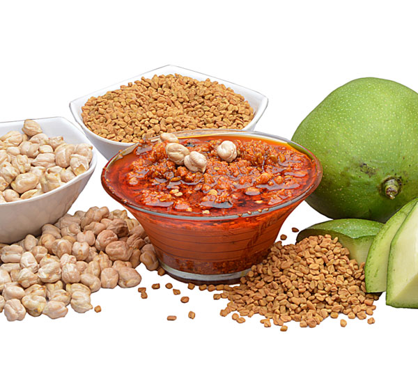Chana, Methi, Keri Pickle